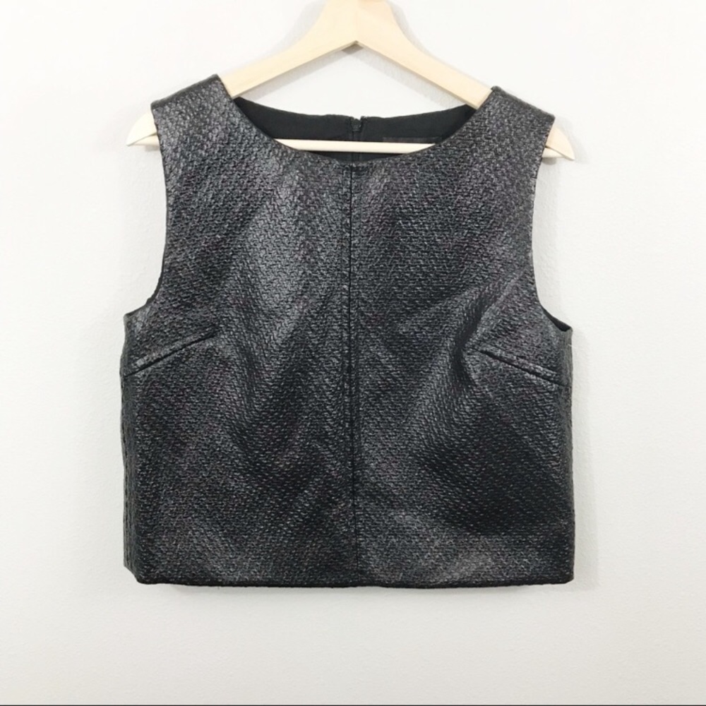 Leather tank top